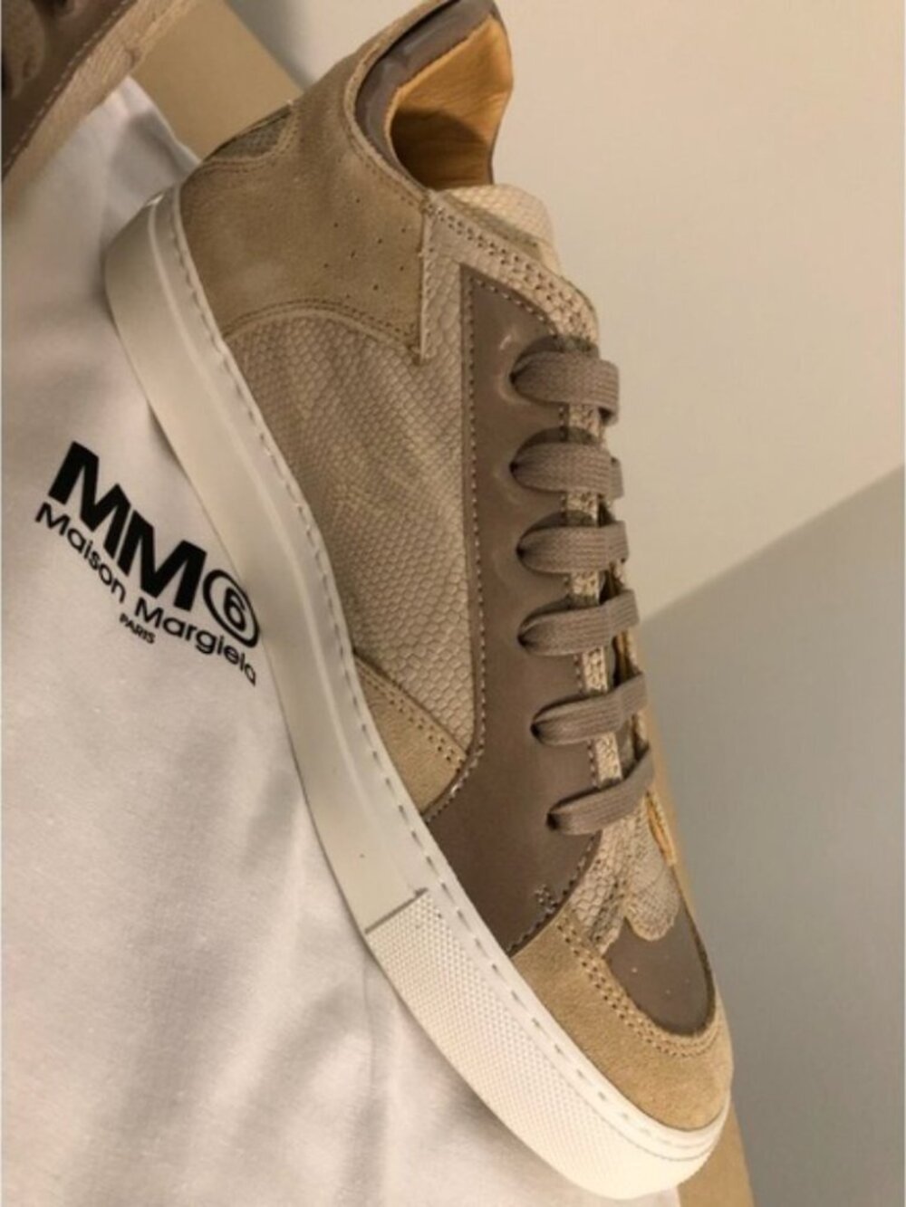 Unisex MM6 Maison Margiela embossed‎ lowtop sneaker New With Tags